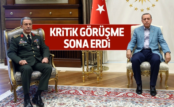 Cumhurbaşkanı Erdoğan, Org. Akar’la görüştü