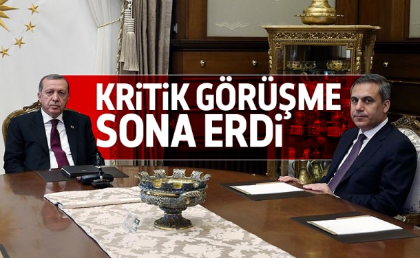 Cumhurbaşkanı Erdoğan MİT Müsteşarı ile görüştü