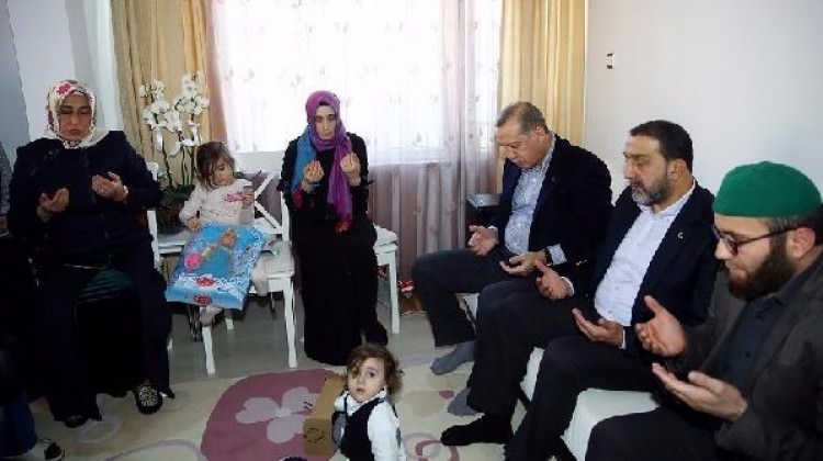 Erdoğan’dan şehit ailelerine ziyaret