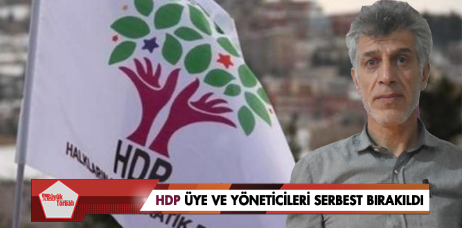 HDP üye ve yöneticileri serbest bırakıldı
