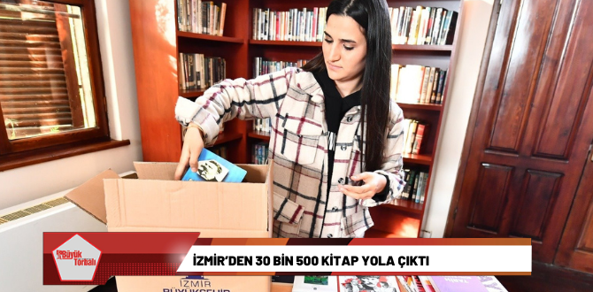 İzmir’den 30 bin 500 kitap yola çıktı