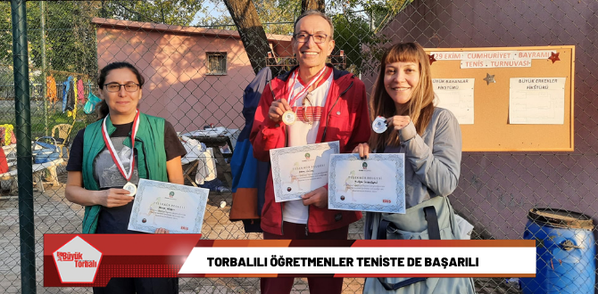 Torbalılı öğretmenler teniste de başarılı