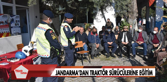 Jandarma’dan traktör sürücülerine eğitim