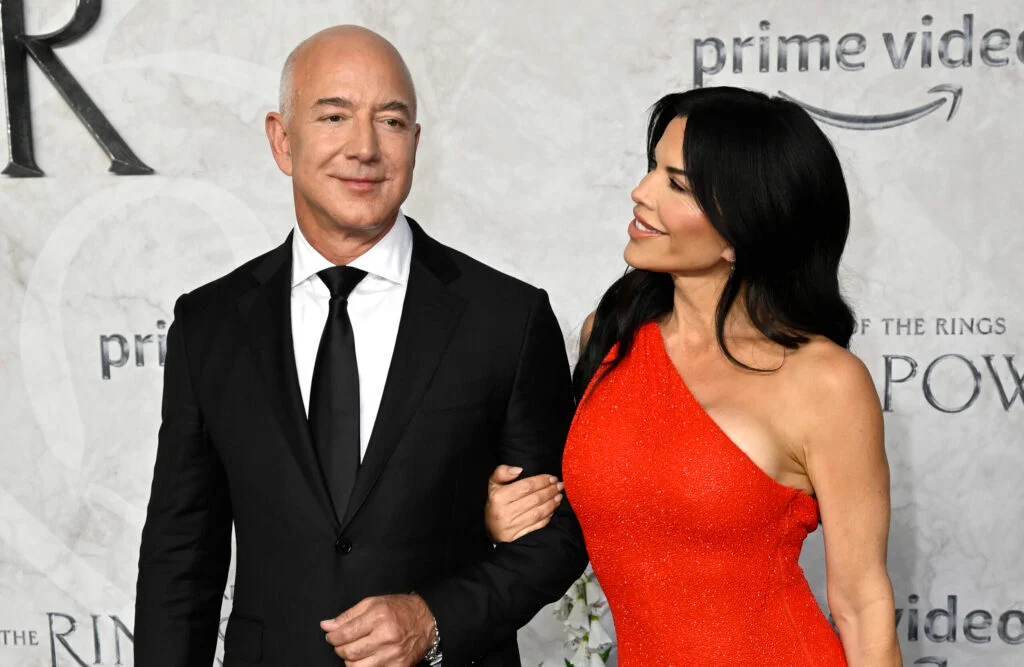 Jeff Bezos and Lauren Sanchez attend