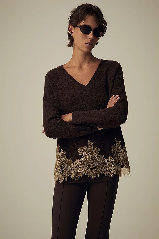 Jersey marrón de Sfera (29,99 euros)