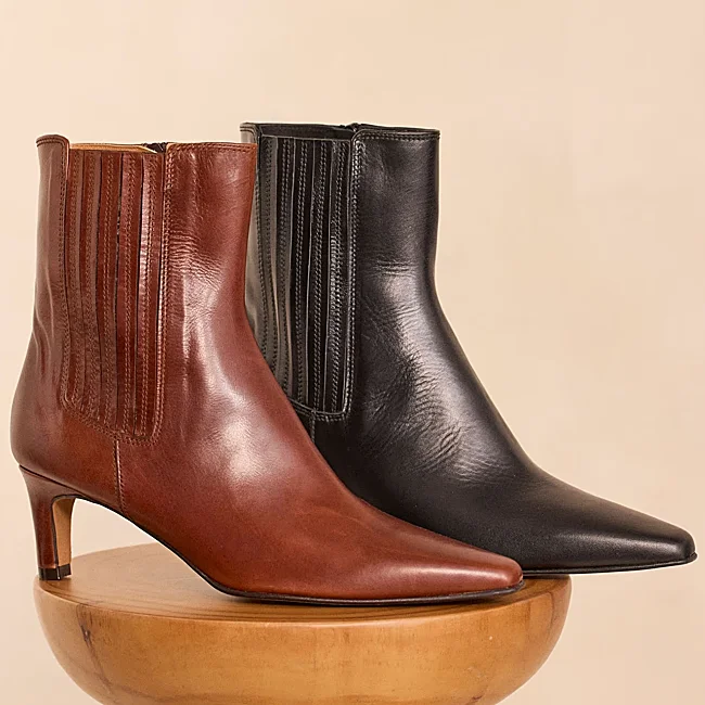 Botines de piel de Maison123 (189 euros)