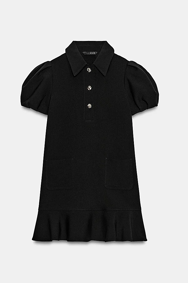 Vestido negro de Zara (35,99 euros):